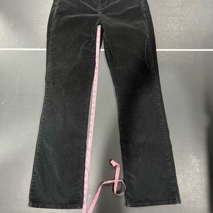 NYDJ Black Corduroy Womens Bootcut Pants Size 8 Lift Tuck Technology